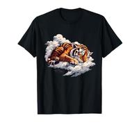 Tiger Sleep Cute Tiger Sleeping Napping Cloud Tiger Lover T-Shirt