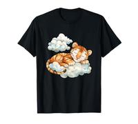 Tiger Sleep Cute Tiger Sleeping Napping Tiger Lover Cloud T-Shirt