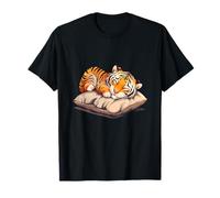 Tiger Sleep Cute Tiger Sleeping Napping Tiger Lover T-Shirt