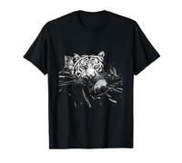 Tiger Sleep Drawing Napping Tiger Lover Cute Tiger Sleeping T-Shirt