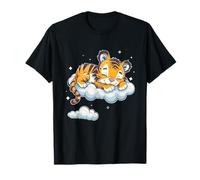 Tiger Sleep Napping Cloud Tiger Lover Cute Tiger Sleeping T-Shirt