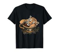 Tiger Sleep Napping Cup Cute Tiger Sleeping Tiger Lover T-Shirt