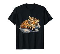 Tiger Sleep Napping Cute Tiger Sleeping Tiger Lover T-Shirt