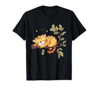 Tiger Sleep Nature Napping Cute Tiger Sleeping Tiger Lover T-Shirt