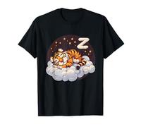 Tiger Sleep Tiger Lover Cute Tiger Sleeping Cloud Napping T-Shirt