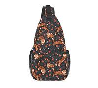 Tiger Sling Bag Casual Crossbody Shoulder Backpack Cool Chest Daypack for Boys Men Sport Hiking Travel