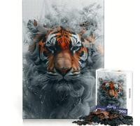 Tiger Smoky Beast 1000 Piece Jigsaw Puzzle for Teenagers Brain Challenge Toy Relax Time Precise Cut Art Display 50x75cm