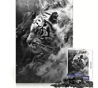 Tiger Smoky Beast Jigsaw Puzzles for Teenagers 1000 Piece Strong Logic Toy Stress Release Clear Edge Classic Gift 38x52cm