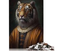 Tiger Sovereign Jigsaw Puzzles Puzzles for Adults Kids. 1000 Pieces Impossible Challenge Toy Educational Games Home Decoration for Adults& Kids Age 14 Years Up 1000pcs (40x28cm)