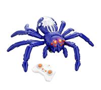 Tiger Spider Toy, Safe Design, Blue, Robotic Spider, Mini Robotic Arachnid, Rechargeable and Eco-Friendly, for Boys & Girls Birthday, Halloween, School Events, Indoor Play