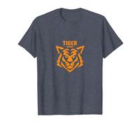 Tiger Spirit: Fierce Feline Emblem for Brave Souls T-Shirt, Men, Heather Blue, 3XL