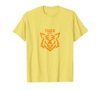 Tiger Spirit: Fierce Feline Emblem for Brave Souls T-Shirt, Men, Lemon, 3XL
