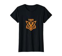 Tiger Spirit: Fierce Feline Emblem for Brave Souls T-Shirt, Women, Black, 3XL
