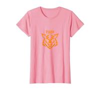 Tiger Spirit: Fierce Feline Emblem for Brave Souls T-Shirt, Women, Pink, 3XL