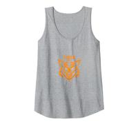 Tiger Spirit: Fierce Feline Emblem for Brave Souls Tank Top, Women, Heather Grey, XL