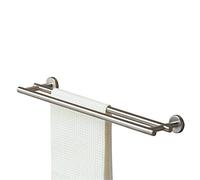 Tiger Stainless Steel Brushed Towel Rail, 58.1 x 5 x 13 cm, Boston Double, 10 year warranty
