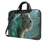 Tiger Standing In A Mystical Forest Laptop Bag Laptop Case 15.6 Inch Computer Bags Padded Sleeve Cover For Women Men