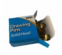 Tiger Stationery Brass Drawing Pins - 50pk