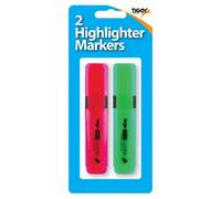 Tiger Stationery Highlighter (Pack Of 2) Red/green (One Size)
