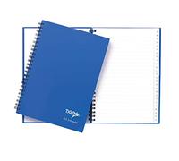 Tiger Stationery INDEX NOTE BOOK - SIZE A5 HARD COVER - TWIN WIRE - 72 SHEETS