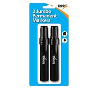 Tiger Stationery Jumbo Permanent Marker Pen Set (Pack of 2) (One Size) (Black)