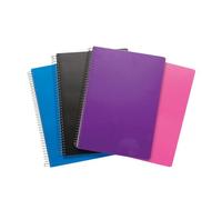 Tiger Stationery Ring Bound Jumbo Pads Blue/black/pink/purple (A6)