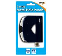 Tiger Stationery Two Hole Metal Hole Punch Black (Medium)