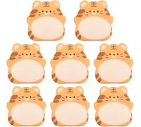 Tiger Sticky Notes, 8-Pack Cute Animal Memo Pads with Inspirational Quotes, Mini Self-Stick Tabs for Office School Supplies and Teacher Gifts