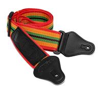 TIGER STP2-RB Nylon Guitar Strap for Acoustic, Classical, Electric and Bass Guitars Reggae Design