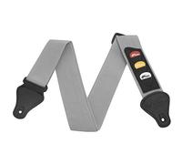 TIGER STP4-GY Guitar Strap with Plectrum Holders Grey