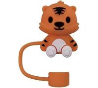 Tiger Straw Cover for Stanley 40&30 Oz Cup, 10mm Silicone Straw Covers Cap for Stanley Cup Accessories, Cute Straws Topper for Tumblers, Straws Cap Stopper for Reusable Straws Tip Lids,Reusable Straws