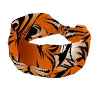Tiger Stripe Animal Wide Headbands for Women, Non Slip Sports Hair Bands, Stretchy Head bands, Fahion Wide Headband for Yoga, Workout, Daily