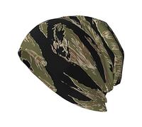 Tiger Stripe Camo Beanie Hat Stretch Scarf Head Wrap for Men and Women Winter Warm Outdoor Funny Hats Knit Cap, Tiger Stripe Camo, One size