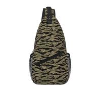 Tiger Stripe Camo Crossbody Sling Bag Crossbody Shoulder Chest Bag Shoulder Strap Waist Fanny Pack Men Women