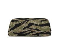 Tiger Stripe Camo Print Adults Pencil Bag Versatile Pencil Case Zipper Multifunctional Zipper Pencil Case
