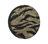 Tiger Stripe Camo Print Spare tires cover,Universal Fit for Trailer SUV Trucks and other vehicles(60-83 cm)