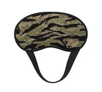 Tiger Stripe Camo Sleep Masks Silky Eye Cover Soft Satin Blindfold Elastic Strap Night Eye Shade for Women Men