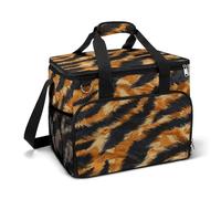 Tiger Stripe Camping Cooler Bags Insulated Beach Cooler Portable Leak Proof Camping Cooler with Shoulder Strap