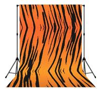 Tiger Stripe Lightweight Photo Backdrop Soft Background For Indoor Shooting, Party & Live Streaming - 5x7ft