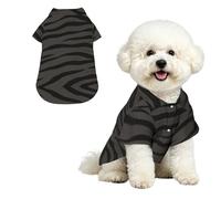 Tiger Stripe M Pet Hawaiian Shirt for Small Dogs-Cute Summer Beach Outfit for Puppy, Soft Breathable Cat Clothes with Buttons