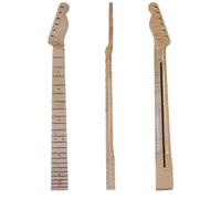 Tiger Stripe Maple Guitar Neck - TL Style - 22 Frets - Gloss Natural Finish - 10mm Hole - 350R Radius - DIY & Replacement Part for Electric Guitar