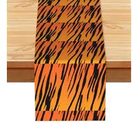 Tiger Stripe Multi Purpose Table Runner for Home Decor, Printed Table Cloth for Kitchen Table, Countertops & Dining Area