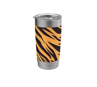Tiger Stripe Pattern Bold Safari Jungle Animal Aesthetic Stainless Steel Insulated Tumbler