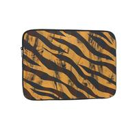 Tiger Stripe Print Laptop Sleeve, Compact Portable Protection for 12 inch Devices, Pad Tablet, Work, Travel & Office Use