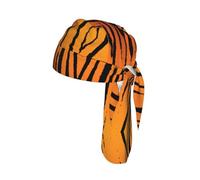 Tiger Stripe Printed Do Rag Cap, Quick Dry Mesh Cycling Cap Helmet Liner for Biking Running Hiking