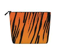 Tiger Stripe Printed Make up Bag for Women Makeup Bags Zipper Travel Cosmetic Bags Pouch Organizer