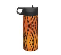 Tiger Stripe Printing The Print 18 Oz Stainless Steel Sports Insulated Kettle with Lid for Adult Men Women