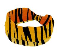 Tiger Stripe Trexture Wide Headbands for Women Non Slip Turban Headband Elastic Hair Bands Yoga Hairband Sweat Sports Workout Headwrap