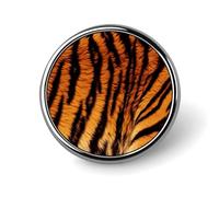 Tiger Striped Pattern Blank Round Badges Round Badge DIY Pin Back Buttons Clear Button Pins for Craft Projects Badge Making Accessories