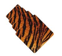 Tiger Striped Pattern Car Air Freshener Cards Set of 4 Pieces Long Lasting Hanging Scented Cards Auto Aromatherapy Tablets Personalized Car Fresheners Gifts for Men Women - Lavender Scent